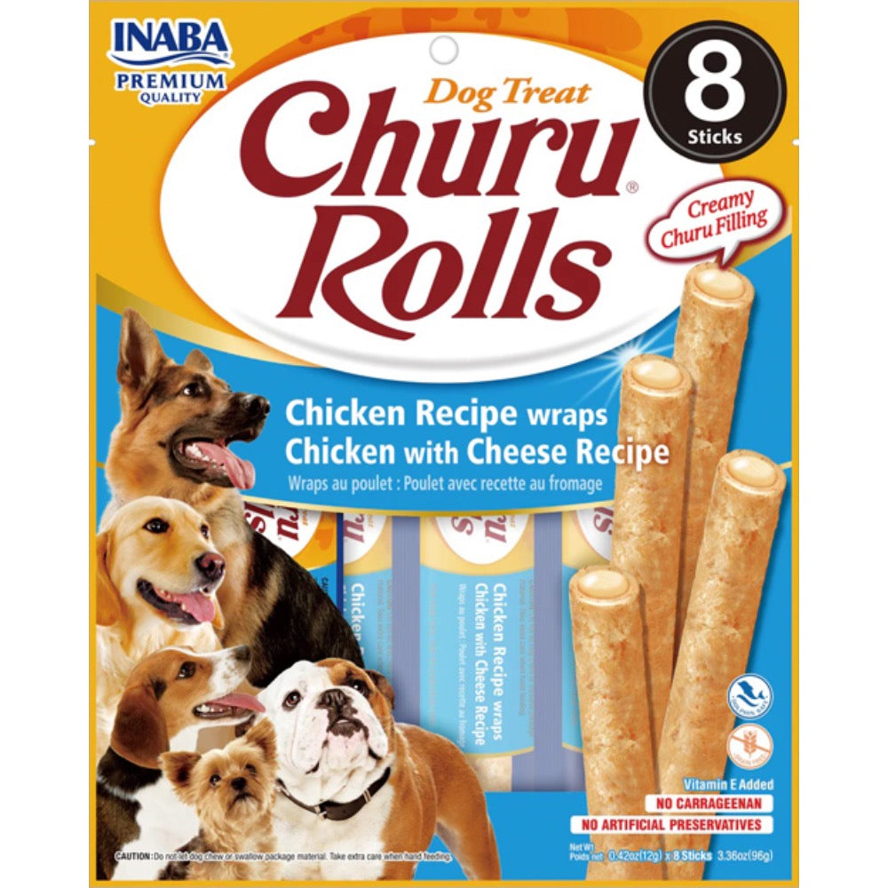 Inaba Churu Rolls for Dogs - Chicken with Cheese Recipe