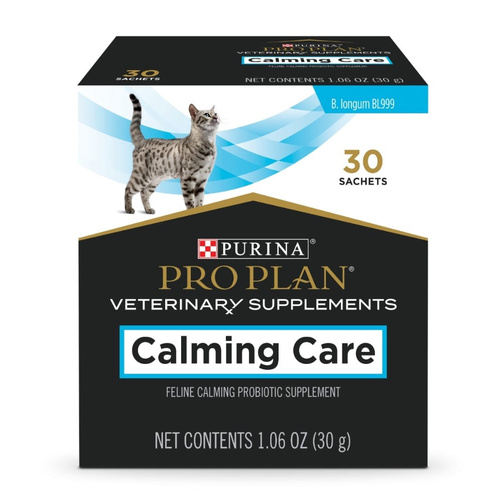 Purina Pro Plan Veterinary Supplements Calming Care Cat Probiotic Anxiety Supplement- 1 Box