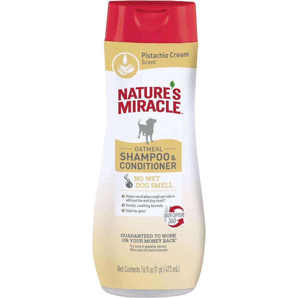 Nature's Miracle Oatmeal Shampoo & Conditioner - Pistachio Cream Scent