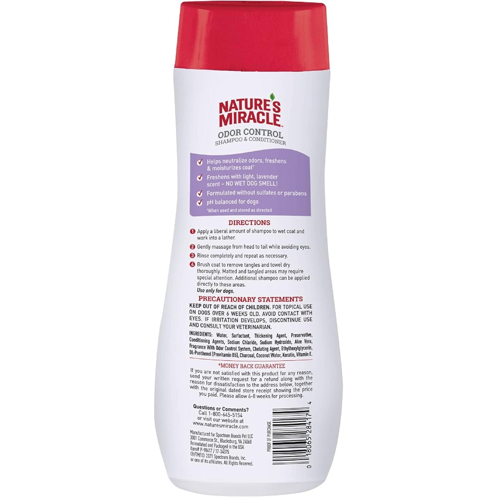 Nature's Miracle Odor Control Shampoo & Conditioner Lavender Scent