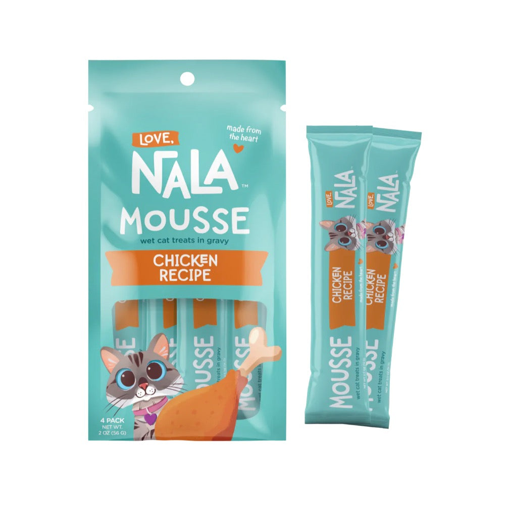 Love, Nala Mousse Chicken Recipe Cat Treats, Pack of 4