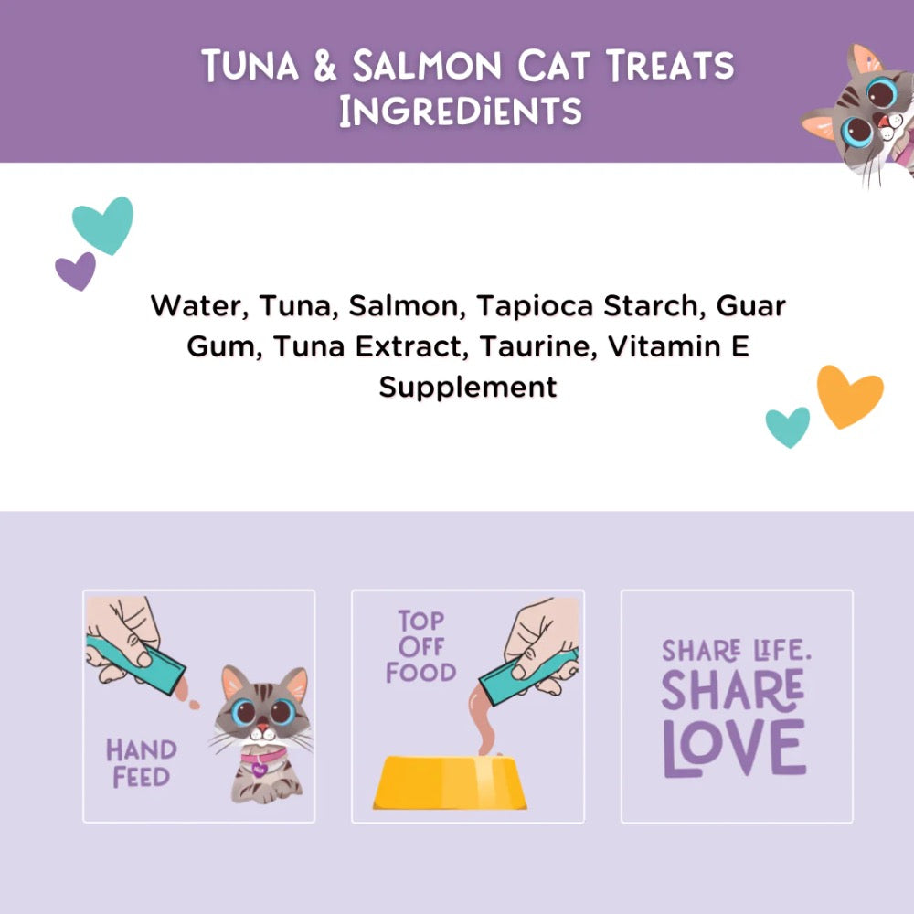 Love, Nala Mousse Tuna & Salmon Cat Treats, Pack of 4