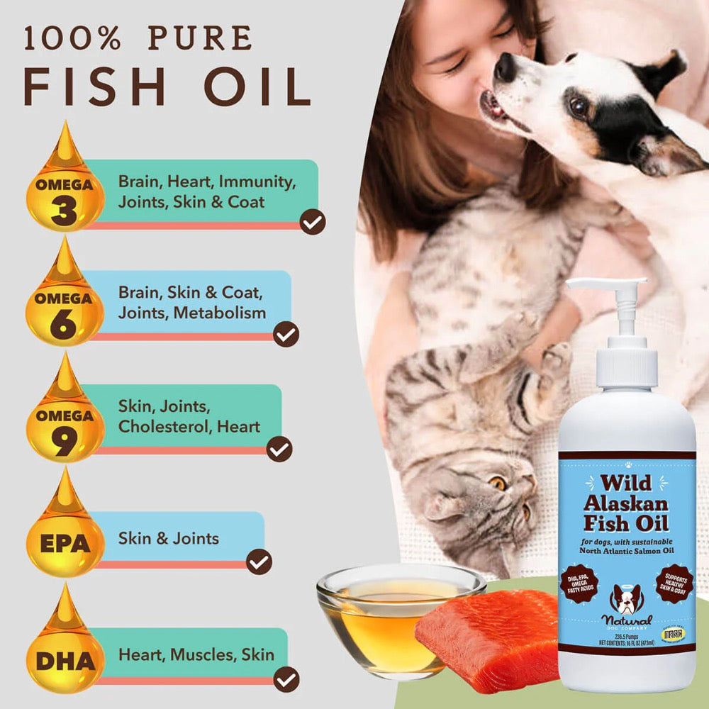Natural Dog Company Wild Alaskan Fish Oil - 16fl.oz