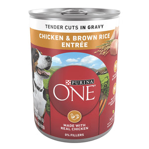 Purina ONE Chicken & Brown Rice Entrée Tender Cuts in Gravy Wet Dog Food