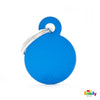 My Family ID TAG BASIC COLLECTION BIG CIRCLE BLUE IN ALUMINUM