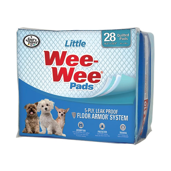 Four Paws® Wee-Wee® Little Dog Pee Pads 28 Count – Paws and Whiskers