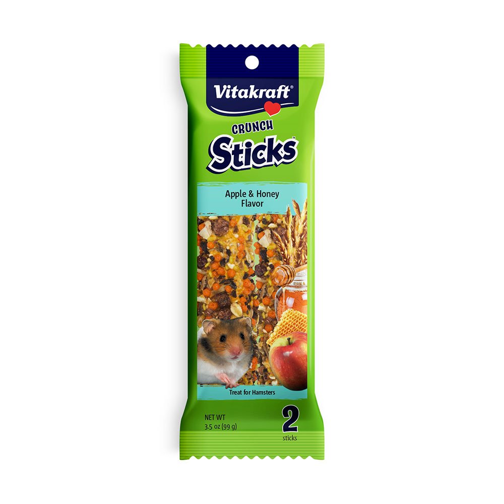 *SALE* Vitakraft® Apple & Honey Flavor Crunch Sticks for Hamster 3.5 Oz- Expiring 12th May,2024