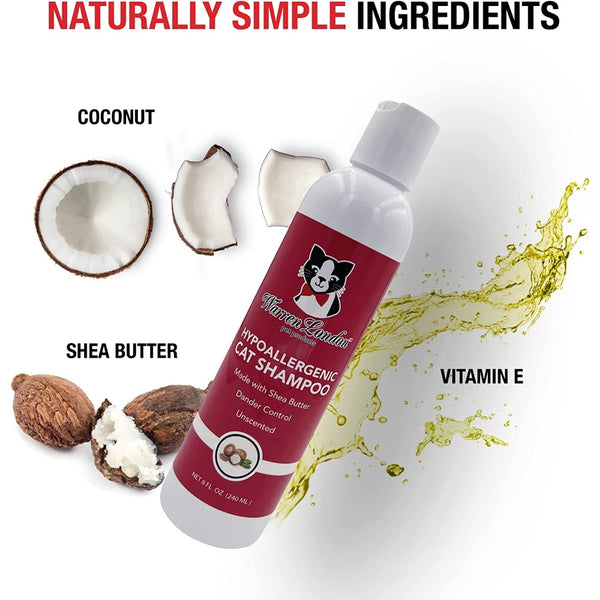 Warren London Hypoallergenic Cat Shampoo Unscented Paws and Whiskers