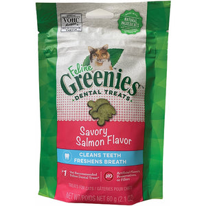 Feline Greenies Dental Savory Salmon Flavor - 2.1oz