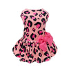 Fitwarm Bling Bling Galaxy Rose Red Leopard Dress