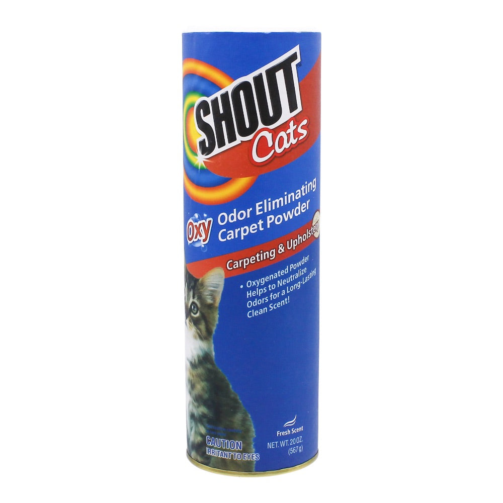 Shout For Cats Turbo Oxy Carpet Odor Eliminator Powder - 20oz