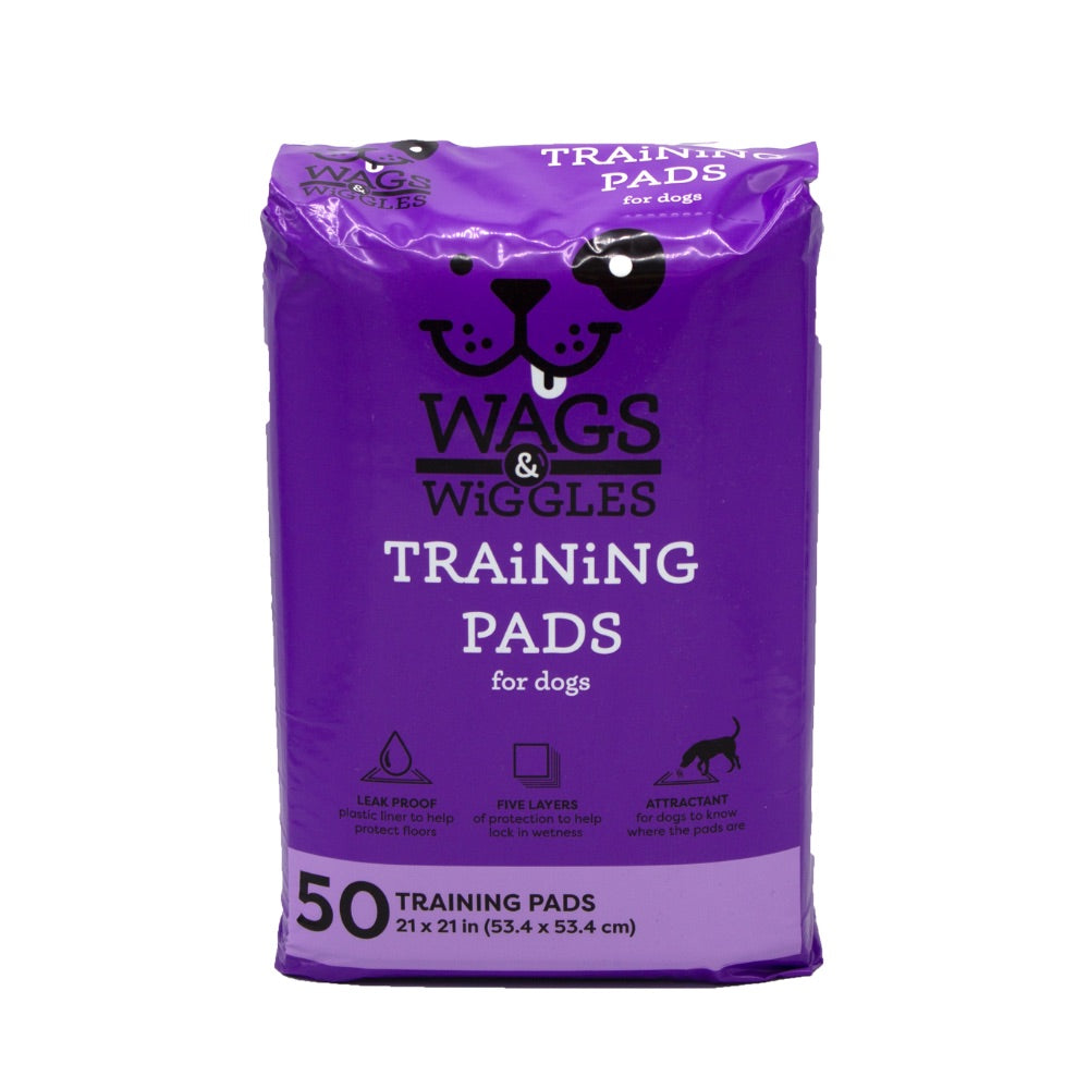 WAGS & WIGGLES TRAINING PADS FOR DOGS, 50 COUNT