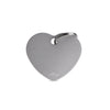 My Family ID TAG BASIC COLLECTION BIG HEART IN CHROME PLATED BRASS