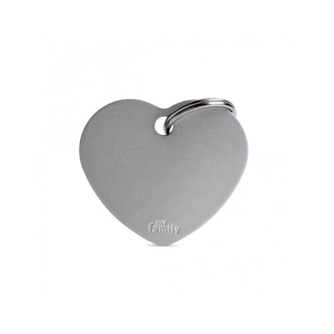 My Family ID TAG BASIC COLLECTION BONE IN CHROME PLATED BRASS