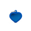My Family ID Tag Basic collection Small Heart Blue in Aluminum