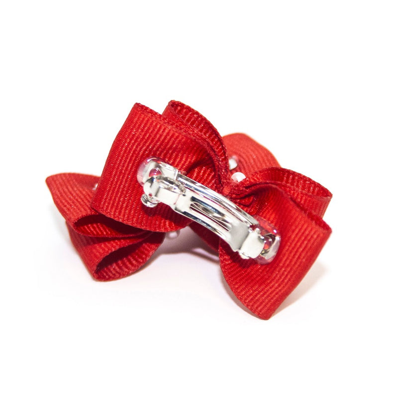 Barker's Bowtique Red Hair Bows - 2 per card