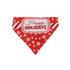 Barker's Bowtique TWO SIDED BANDANA - HAPPY HOLIDAYS/SANTA'S FAVORITE ELF