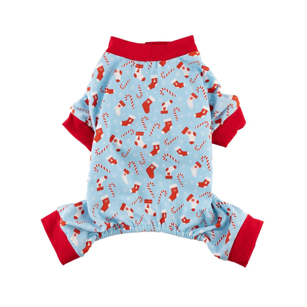 Barker's Bowtique Christmas Stocking PJ - Blue