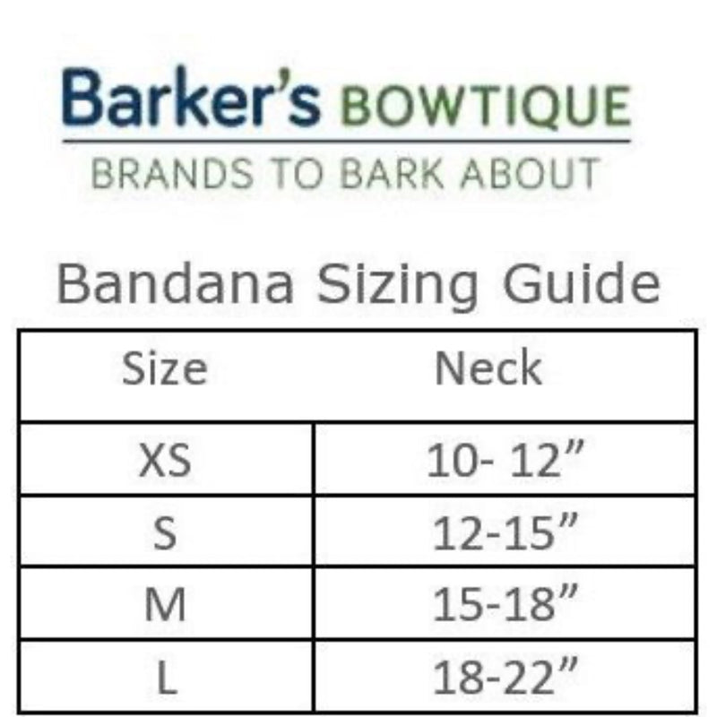 Barker's Bowtique TWO SIDED BANDANA - SANTA BABY/ HO HO HO