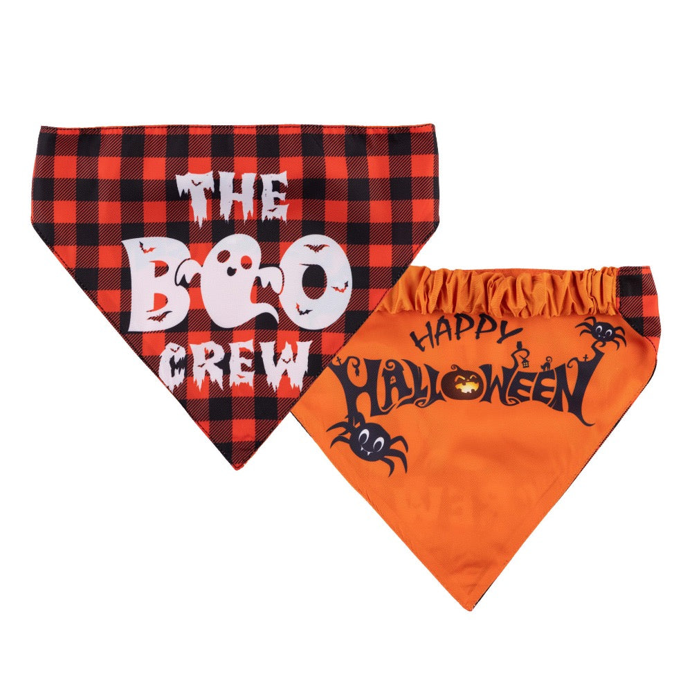 Hip Doggie Two Sided Bandana - Halloween Boo