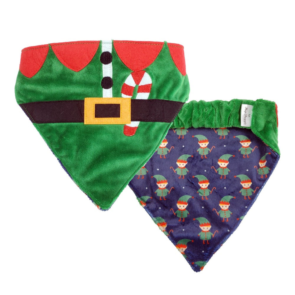 Barker's Bowtique Two Sided Bandana – Elf