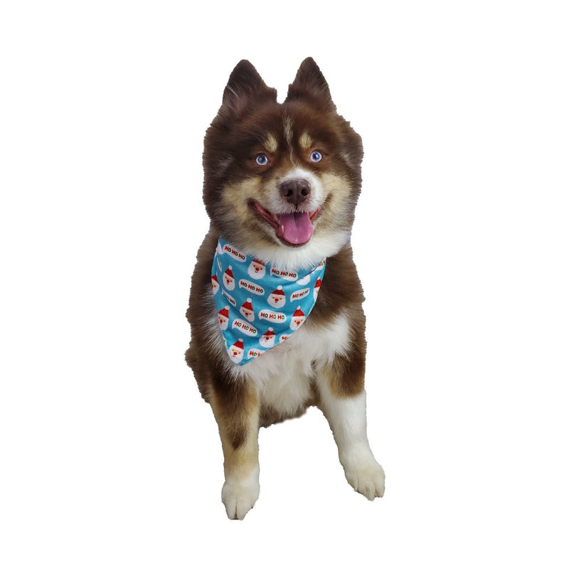 Barker's Bowtique Two Sided Bandana – Santa/HoHoHo