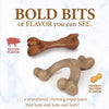 Nylabone Puppy Gourmet Style Strong Chew Toy Bundle Bacon Peanut Butter - Small