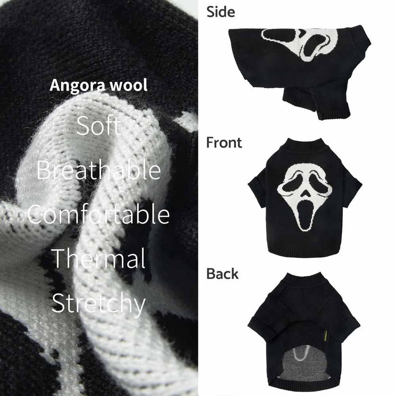 Fitwarm Scream Ghost Face Halloween Sweater