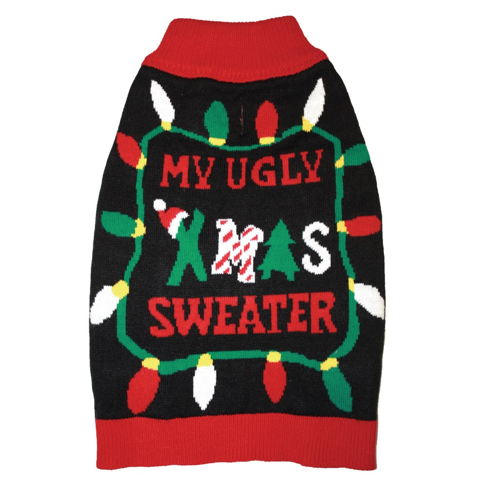 FASHION PET UGLY SWEATER BLACK