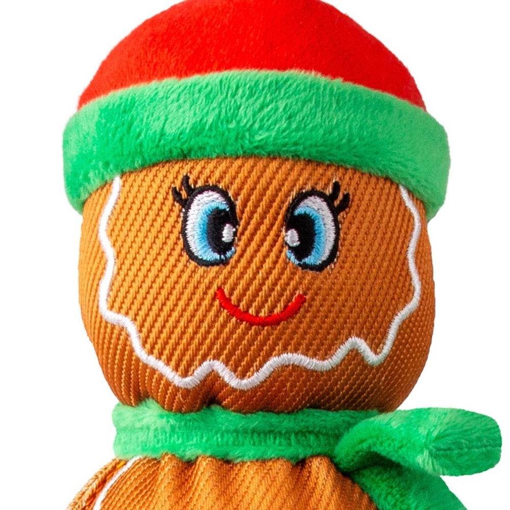 KONG Holiday Wubba™ Gingerbread Man Dog Toy