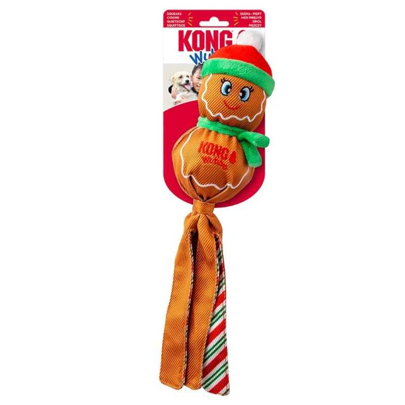 KONG Holiday Wubba™ Gingerbread Man Dog Toy