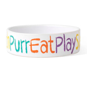 Petrageous Crayon Pet Cat Bowl - 1 Cup