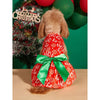 Spice Paws Pet Supplies Christmas Themed Plush Printed Pet Dress