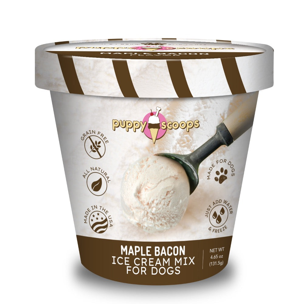 Puppy Scoops Ice Cream Mix - Maple Bacon 16oz