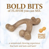 Nylabone Puppy Gourmet Style Strong Chew Toy Wishbone Peanut Butter -Small