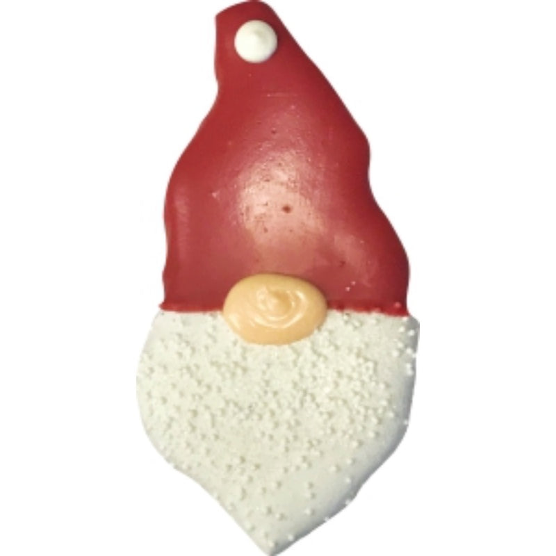 Preppy Puppy Bakery Hand Decorated Molasses Santa Gnome Cookie