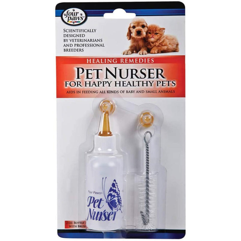 Four Paws Pet Nursing Kit Bottle And Brush Nurse Kit -2 Oz