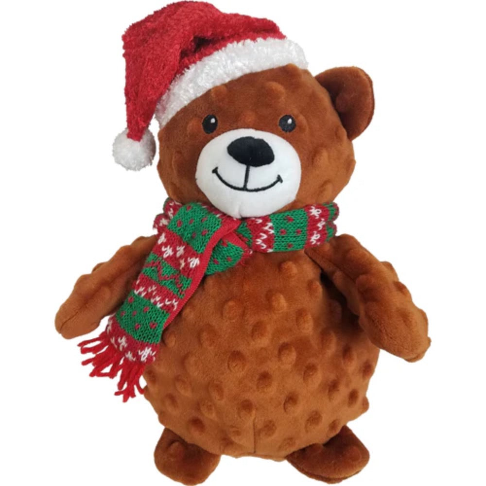 Petlou 16" Christmas Dotty Friends Bear Plush Dog Toys
