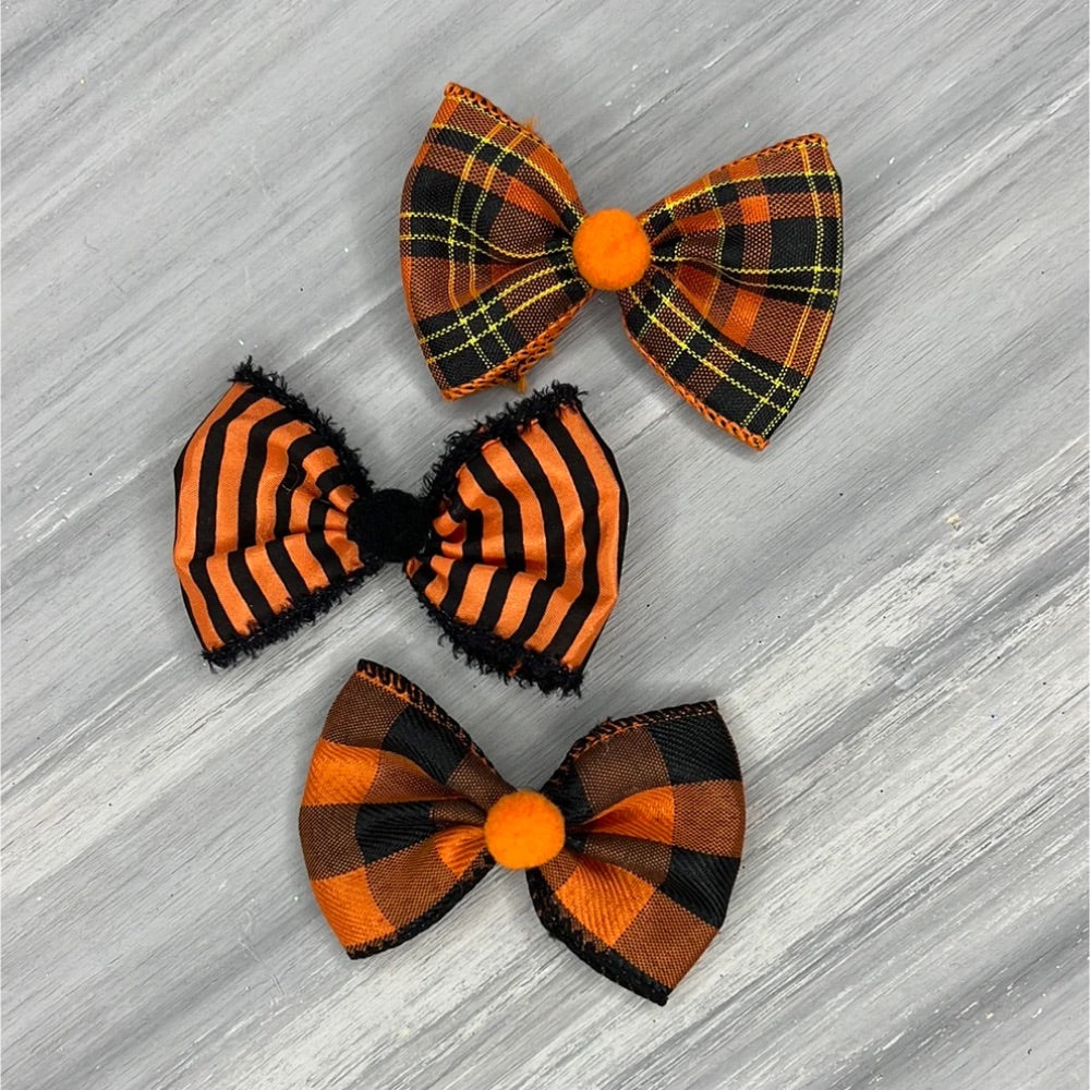 Bardel Bows Halloween Plaid Over the Top Large Bows