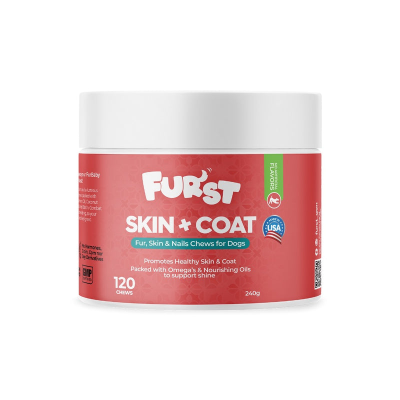 Fur'st SKIN + COAT Dog Supplement - 120 chews