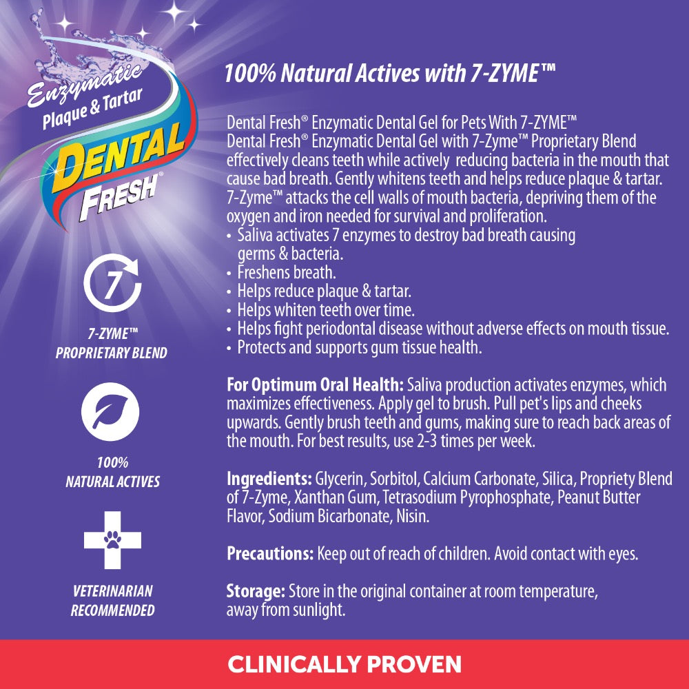 Dental Fresh  7-Zyme Enzymatic Dental Gel for Dogs