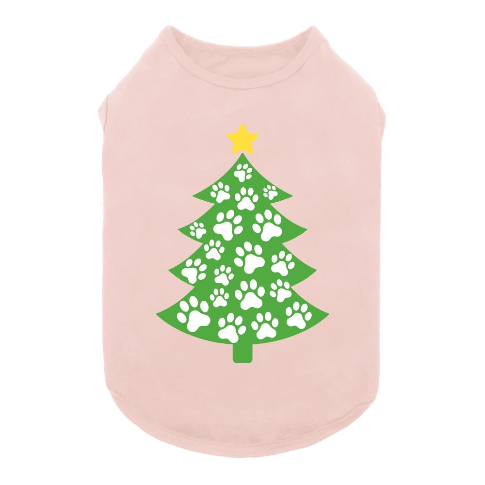 Fitwarm Christmas Tree T-Shirt- Misty Rose