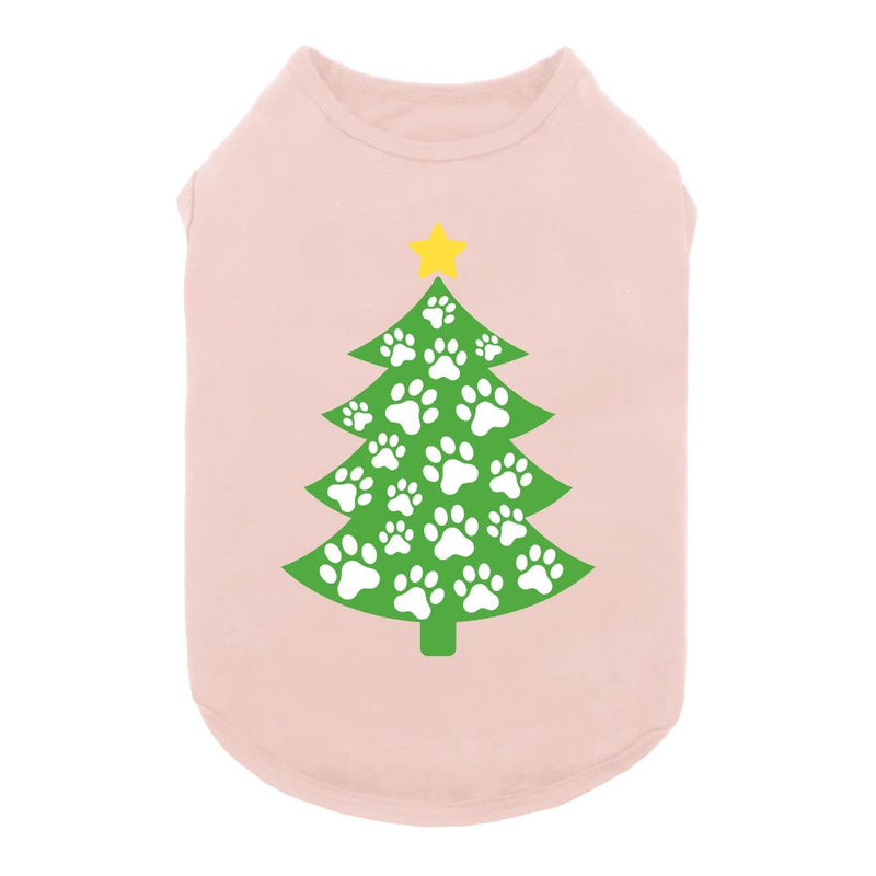 Fitwarm Christmas Tree T-Shirt- Misty Rose