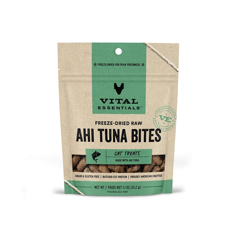 Vital Essentials® Freeze-Dried Ahi Tuna Bites Cat Treats- 1.1 oz