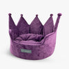 Nandog Crown Bed Micro Plush- Purple