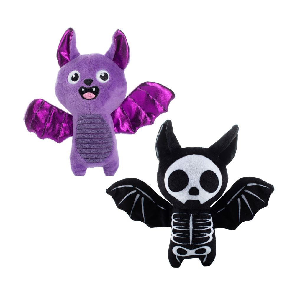 Fringe Studio Pet Shop Bat To The Bone Plush Dog Toys Set Of 2