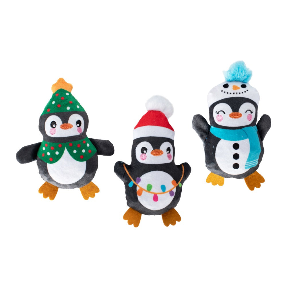 Fringe Studio Pet Shop Have An Ice Christmas Small Plush Dog Toys Set Of 3