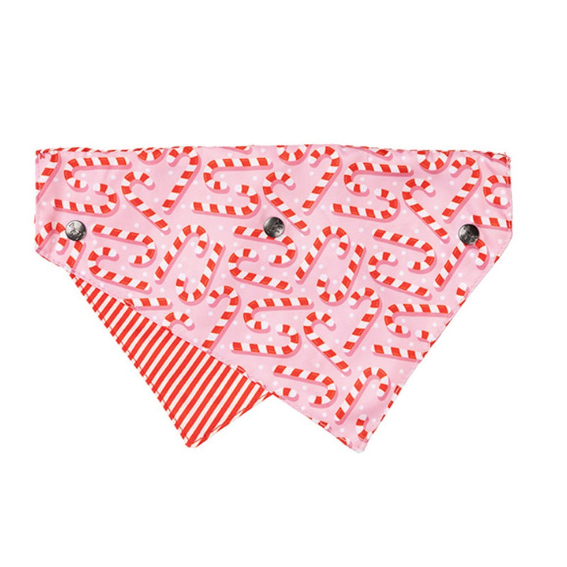 FuzzYard Pink Candy Cane Bandana