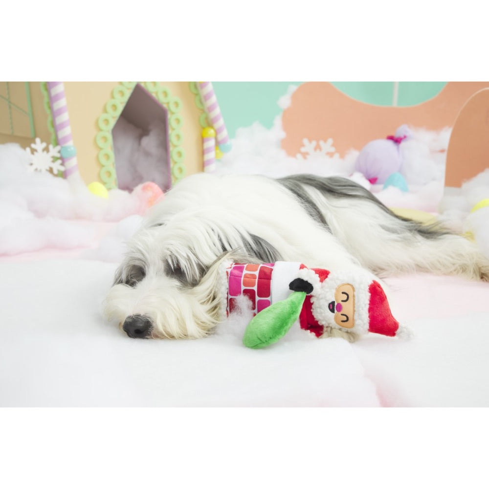 BARK Santa's Chimney Shimmy Dog Toy