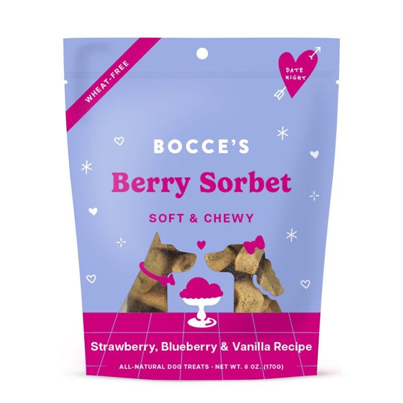 Bocce's Bakery Date Night Berry Sorbet Soft & Chewy Dog Treats 6oz